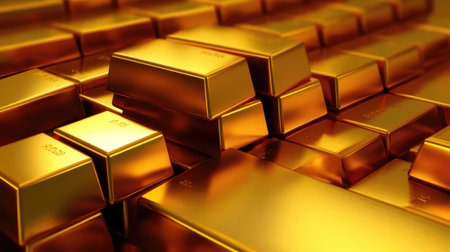 Shimmering Gold Bullion Stackの素材