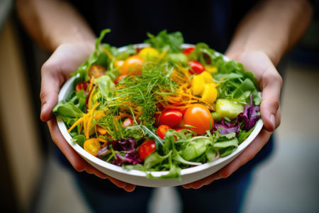 Organic Veggie Delight: A Handheld Saladの素材