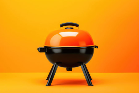 Flavorful Barbecue Grilling: Orange Isolationの素材