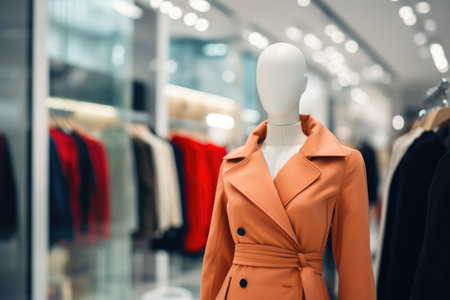 Dynamic Shopping Mall Scene with Mannequinsの素材