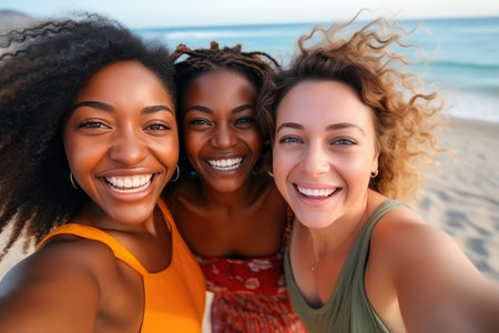 Fun in the Sun with Black Womenの素材