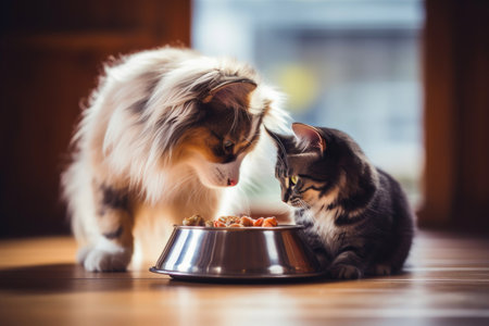 Dog and Cat with Natural Foodの素材