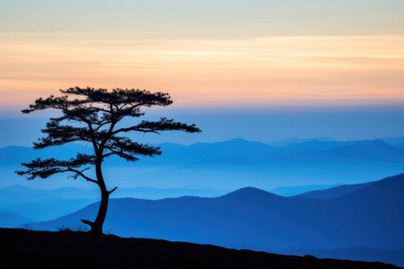 Dusk Descending Over the Blue Ridge Rangeの素材