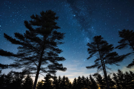 Celestial Beauty in a Pine Grove