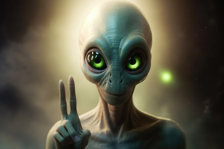 Celestial Emissary: Offering Peace in Otherworldly Styleの素材