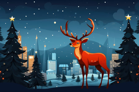 City Skylines and Christmas Reindeerの素材