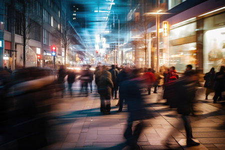 New York City Rush Hour Commuteの素材