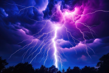 Vibrant Thunder and Lightningの素材