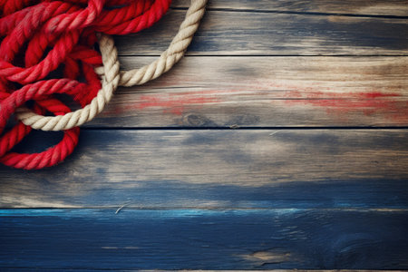 Maritime Charm: Nautical Rope Backgroundの素材