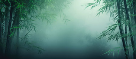 Lush Bamboo Thicket in Hazeの素材