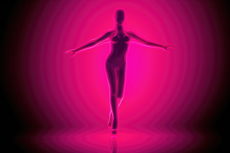 Dynamic Pink Dance Poseの素材