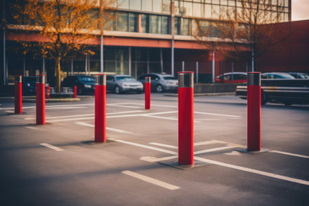 Modern Parking Facility Boom Barriersの素材