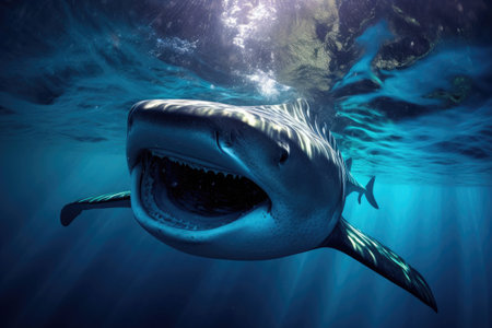 Underwater Beauty: Portrait of a Gentle Giantの素材