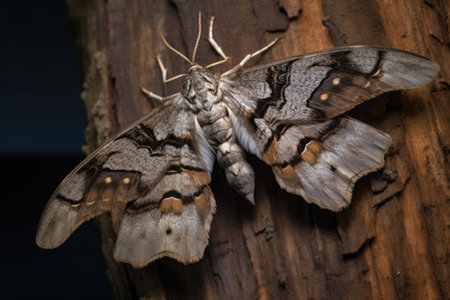 The Stealthy Moth: Master of Tree Bark Disguiseの素材