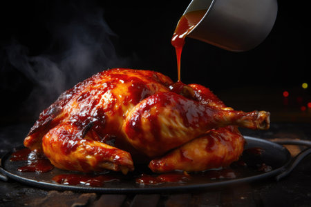 Gourmet Whole Chicken with Sweet Honeyの素材