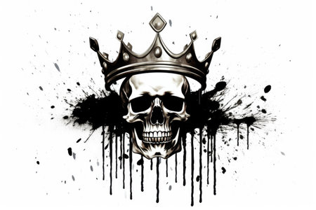 Surreal Skull and Floating Crownの素材