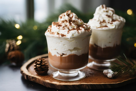 Creamy Keto Beverage with Cinnamon Garnishの素材