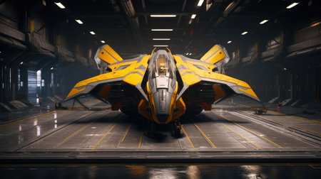 Interplanetary Ship Prepared for Fueling Processの素材