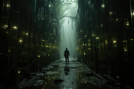 Whispers of Wonderland: Navigating Nature's Surreal Embraceの素材