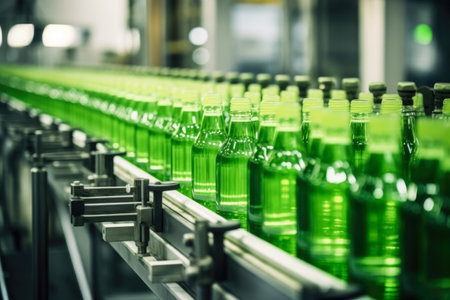 Industrial Production of Extract Bottles in Progressの素材