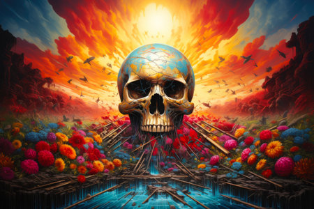 Funky Skull and the Monster Mashの素材