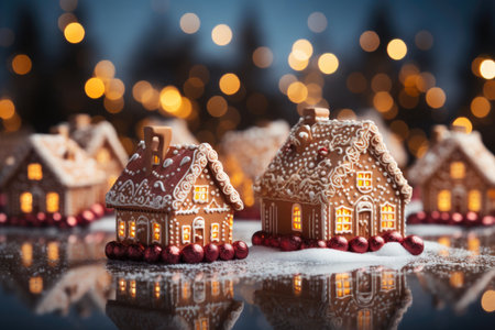 Bright and Cheerful Gingerbread Rowの素材