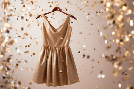 Glamorous New Year's Eve Dress in Sparkling Sequinsの素材