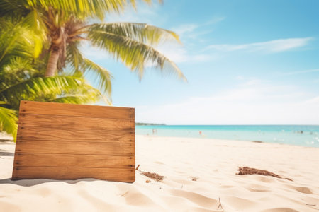 Ocean Whispers: Summer Vibes on Wooden Plankの素材