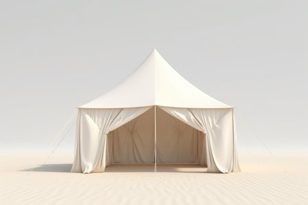 Blank Canvas: Empty Tent Mockup Designの素材