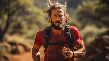 Triathlon Runners Conquer the Elementsの素材