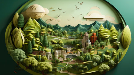 Green Metropolis in Papercraftの素材