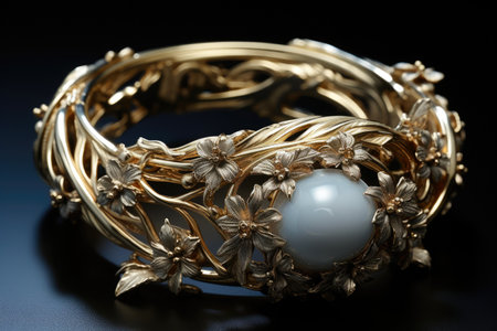 Elegant Jewelry Against a Dark Backdropの素材