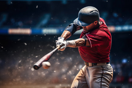 Crushing the Ball: Baseball Player's Impactの素材