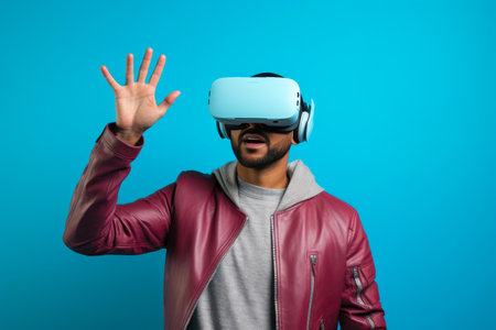 Augmented Reality Excitement: VR Glasses and Gesturesの素材