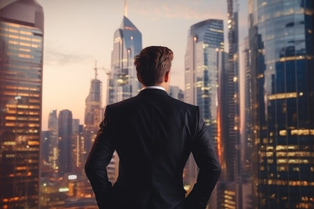 Skyscraper Symphony: Businessman's Perspectiveの素材