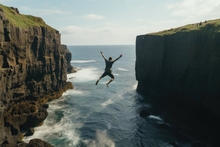 Courage Unleashed: Unforgettable Cliff Diveの素材