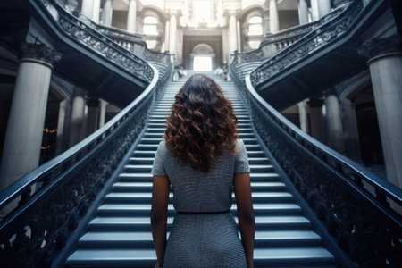 Ascending in Corporate Stride: Young Black Professionalの素材