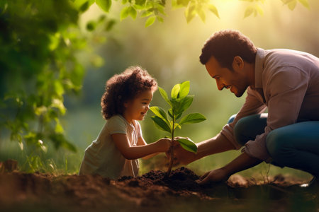 Nurturing Nature: Family Tree Planting Adventureの素材