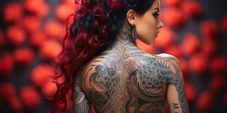 Ink and Beauty: Women's Back Artistryの素材