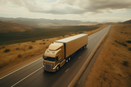 Motion Elegance: High-Quality Truck in Blurの素材