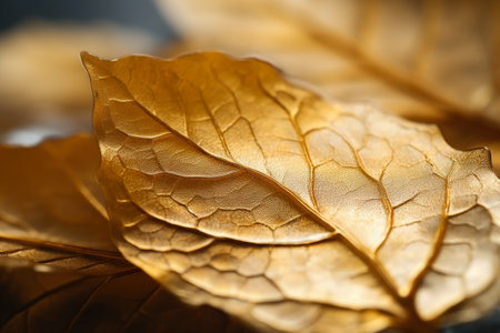 Macro Magic: Golden Leaf Glowの素材