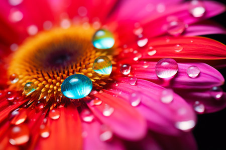 Glistening Nature: Close-up Floral Eleganceの素材