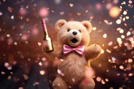 Teddy's Heart Dance in Pink Champagneの素材