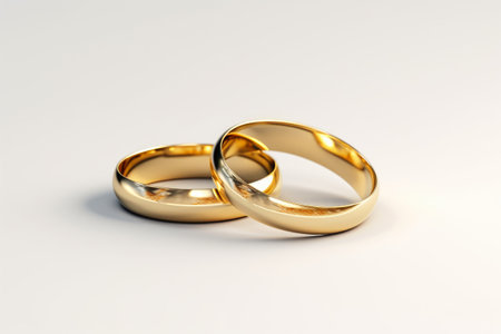 Capturing Elegance: Light-filled Gold Wedding Bandsの素材