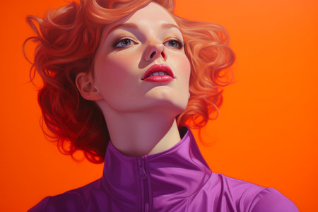 Enchanting Lady in Purple Solitudeの素材