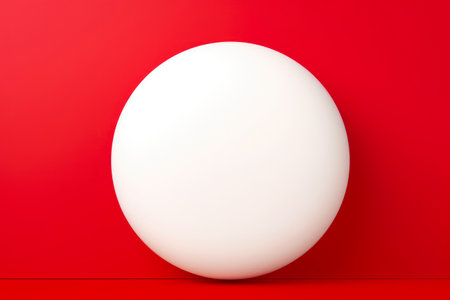 Simple Circle Outline, Bold Redの素材