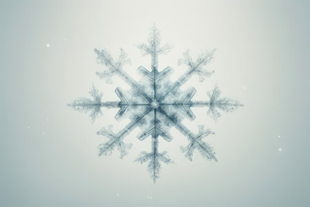 Snowflake Serenity: Wintry Gray Sceneの素材
