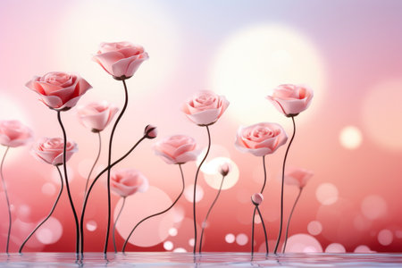 Scarlet Petals on a Rosy Playgroundの素材