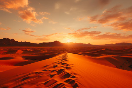 Aerial Vista: Desert Glow at Duskの素材