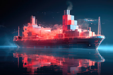 Innovative Holographic Display of Digital Cargo Logisticsの素材